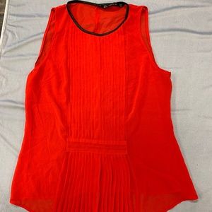 Zara Trafaluc red blouse size large